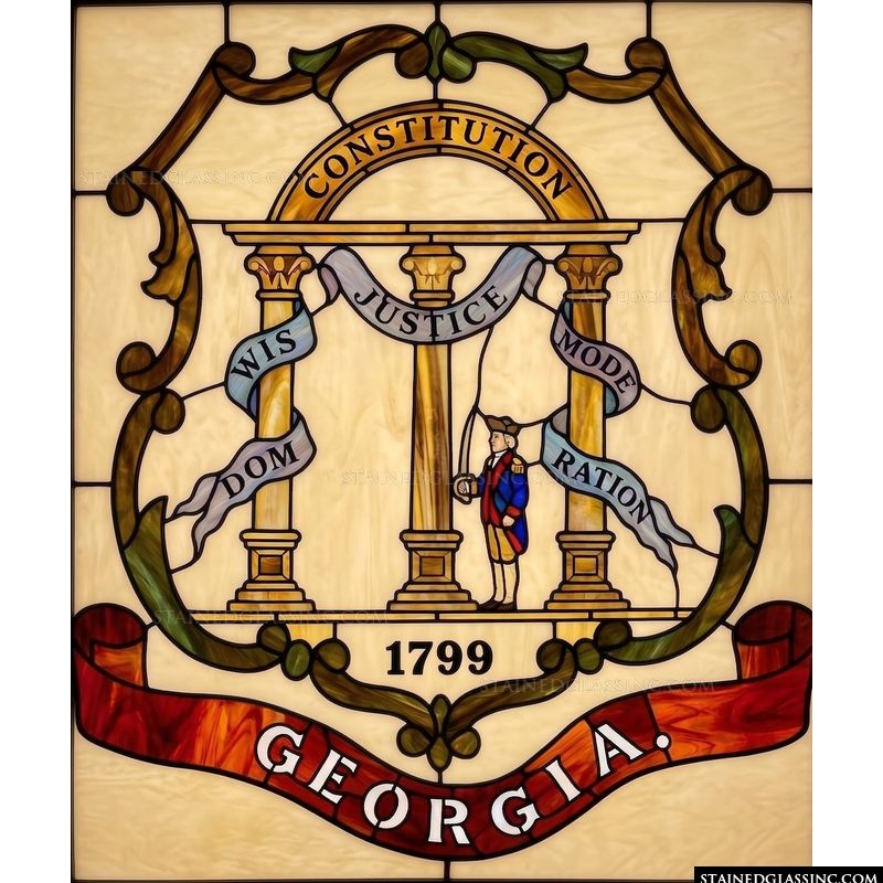 Georgia State Seal Historic Emblem