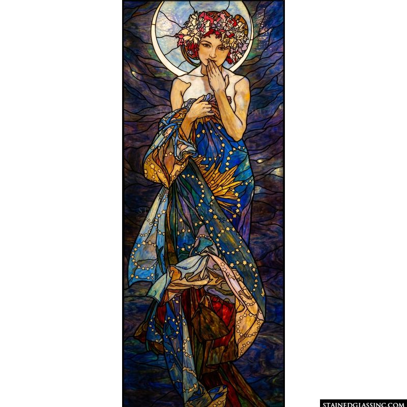 Celestial Maiden with Floral Crown