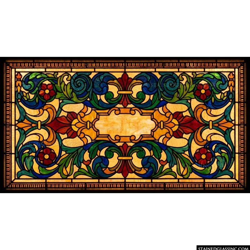 Ornate Floral Scrollwork in Jewel Tones