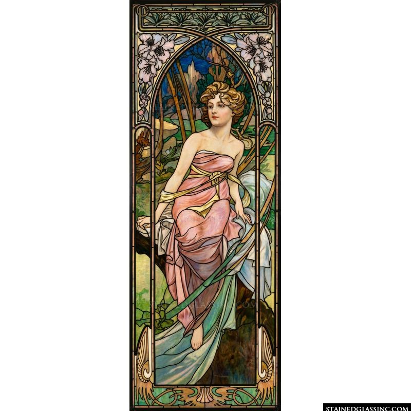 Maiden in Nature's Embrace