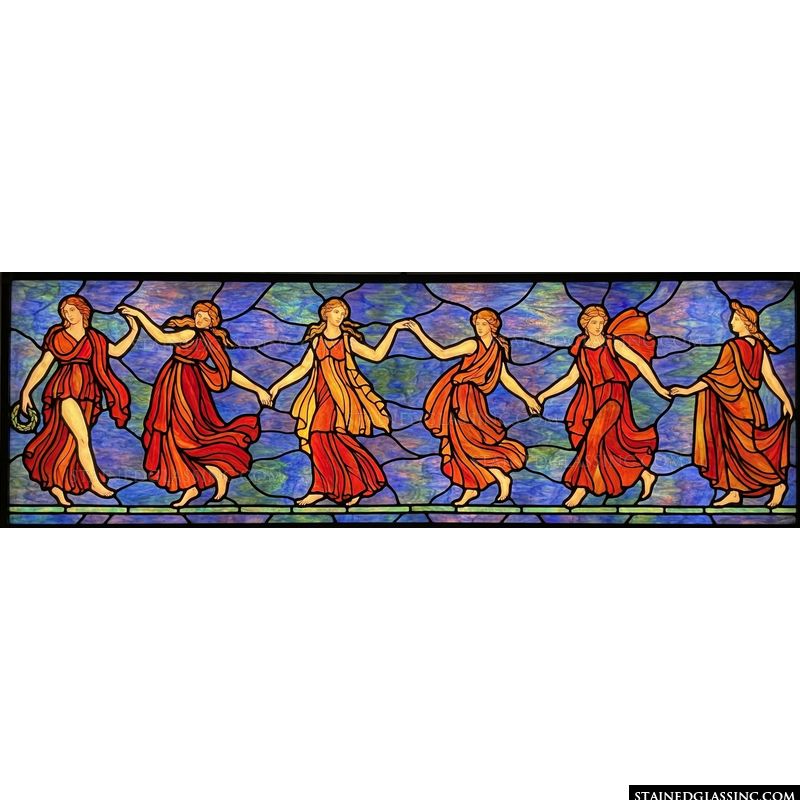 Graceful Maidens in Radiant Crimson