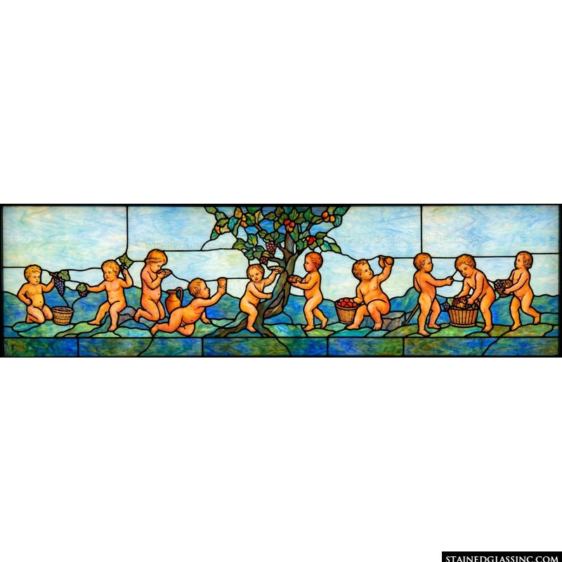 Cherubs Harvesting Fruit