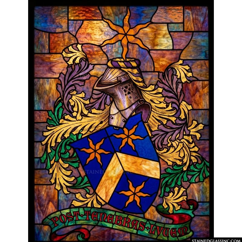 Heraldic Coat of Arms with Latin Motto