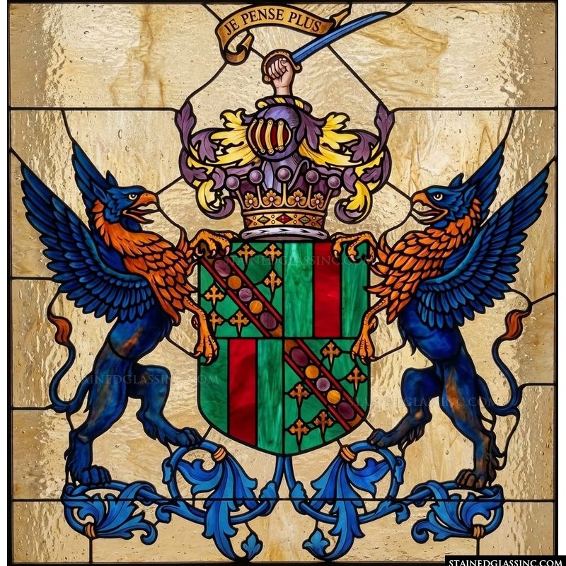 Griffin Crest Heraldic Emblem
