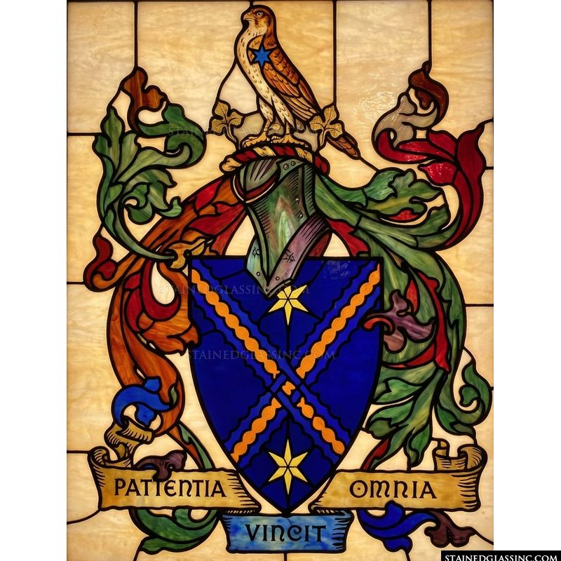 Heraldic Coat of Arms with Falcon