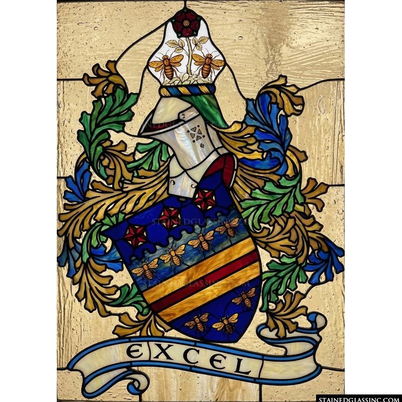 Heraldic Coat of Arms with Bees