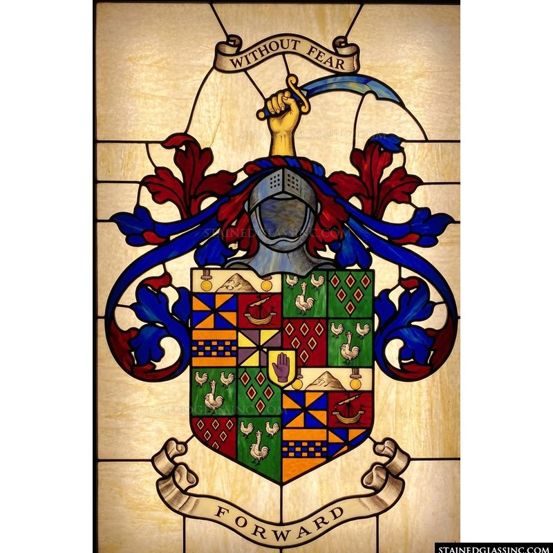 Heraldic Crest with Motto