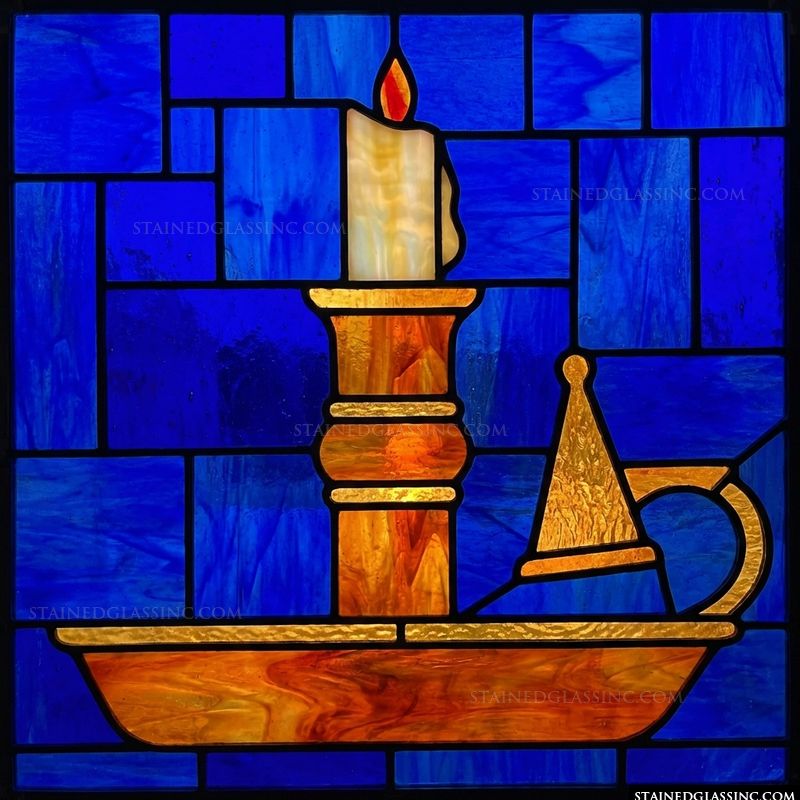 Lit Candle with Snuffer