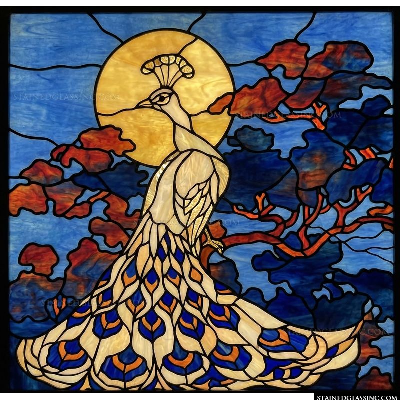 Peacock in Silhouette