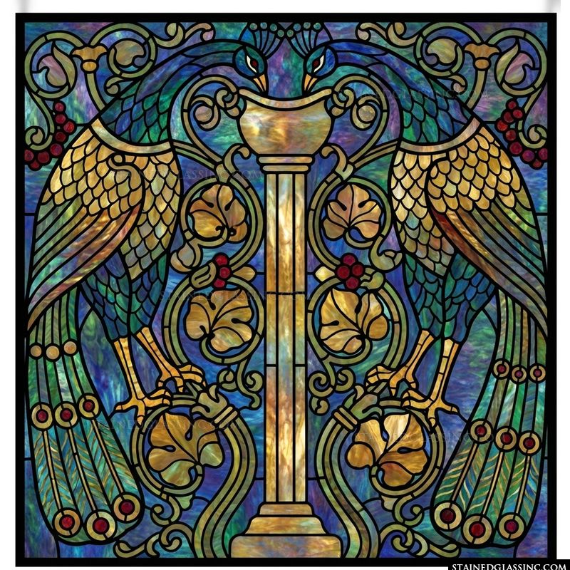 Peacock Garden Fountain Decorative Insert