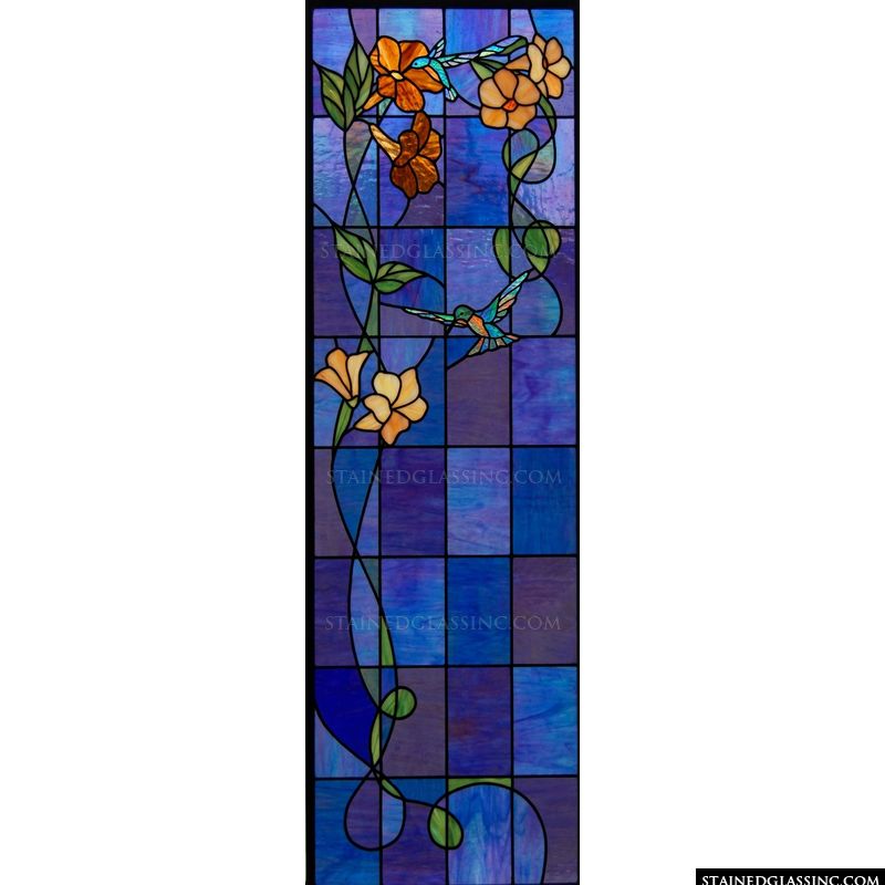 Hummingbird and Blossoms Nature Design