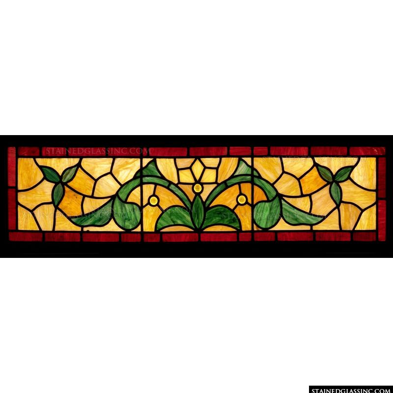 Art Nouveau Floral Swag