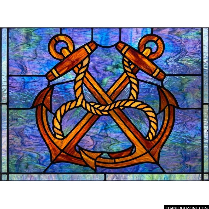 Crossed Anchors with Braided Rope