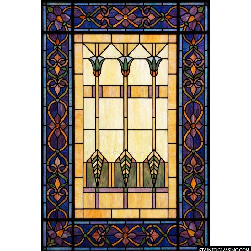 Prairie Style Floral Border