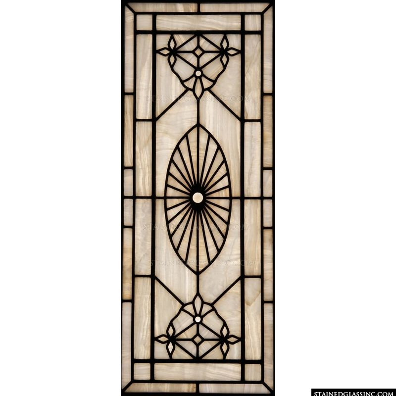 Sunburst Medallion with Geometric Flourishes