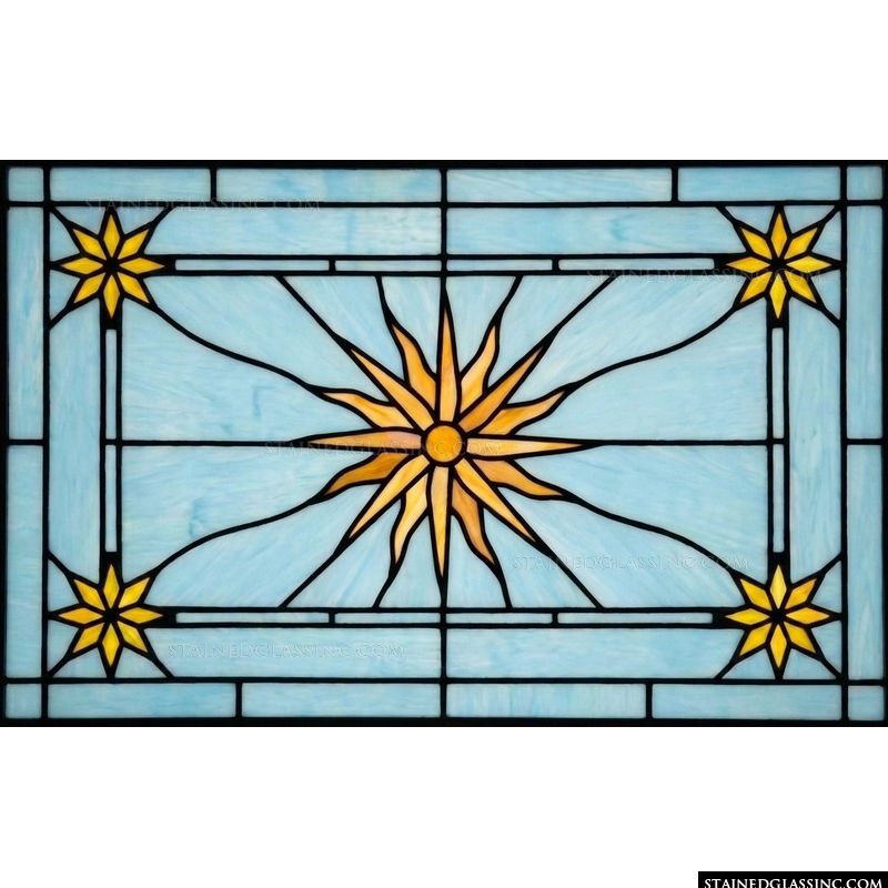 Radiant Sun with Celestial Stars