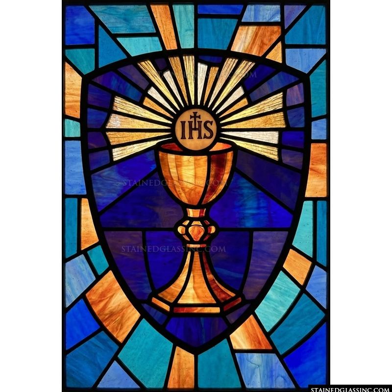Eucharistic Chalice with IHS Symbol