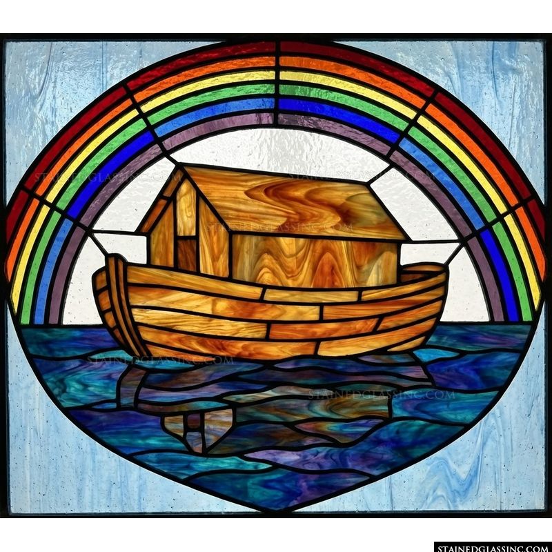 Noah's Ark with Rainbow