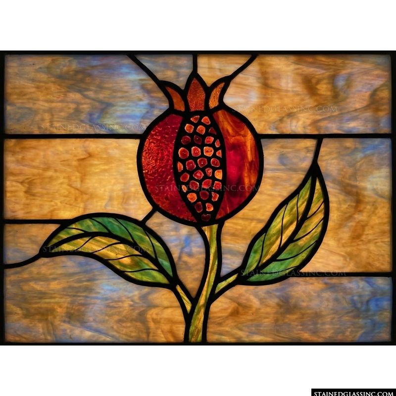 Pomegranate with Lush Leaves