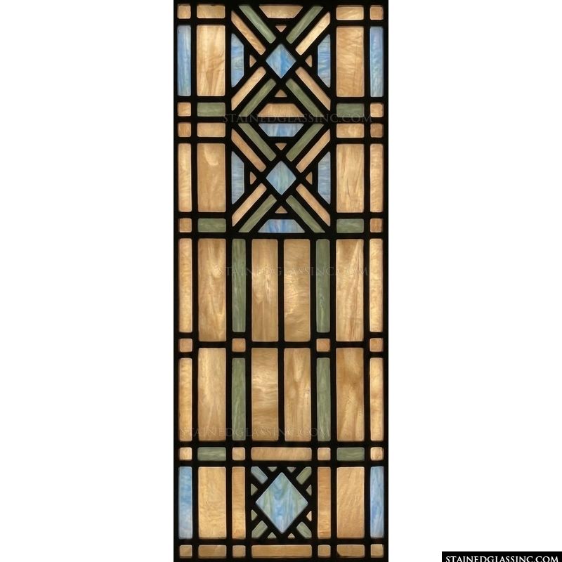 Geometric Prairie Design in Amber, Sage, and Sky