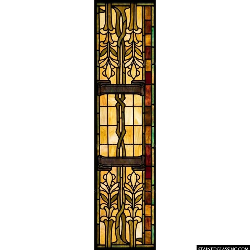 Art Nouveau Botanical Vertical Design