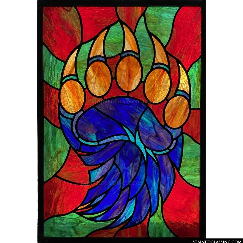 Bear Paw in Luminous Cobalt and Amber