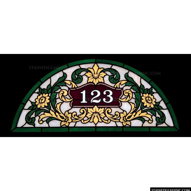Floral Arch House Number