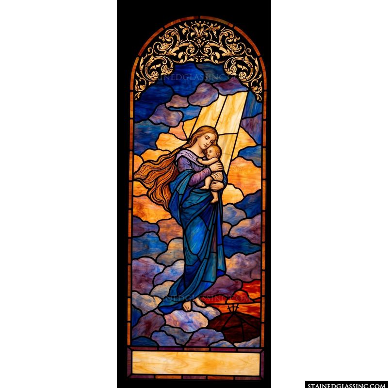 Madonna and Child in Celestial Light