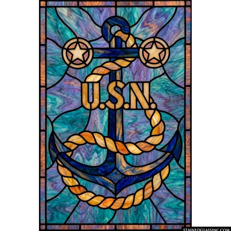 U.S. Navy Anchor and Rope