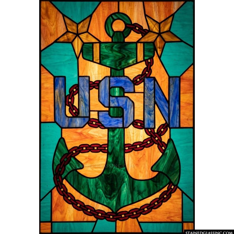 U.S. Navy Anchor and Chain
