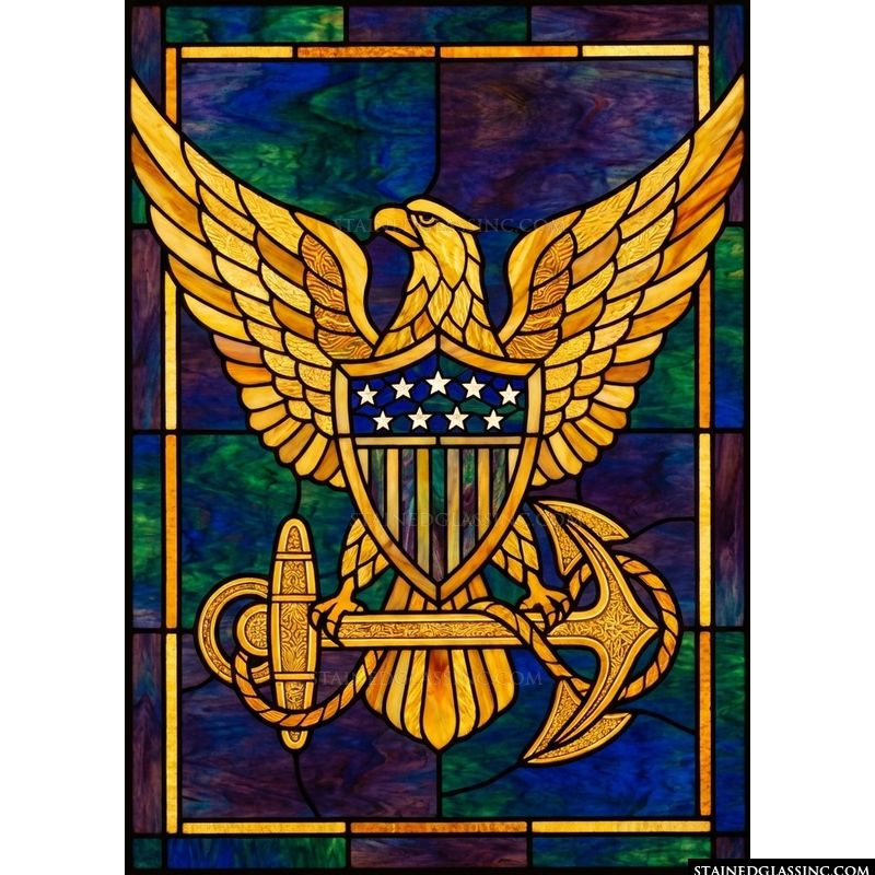 American Eagle with Anchor and Shield