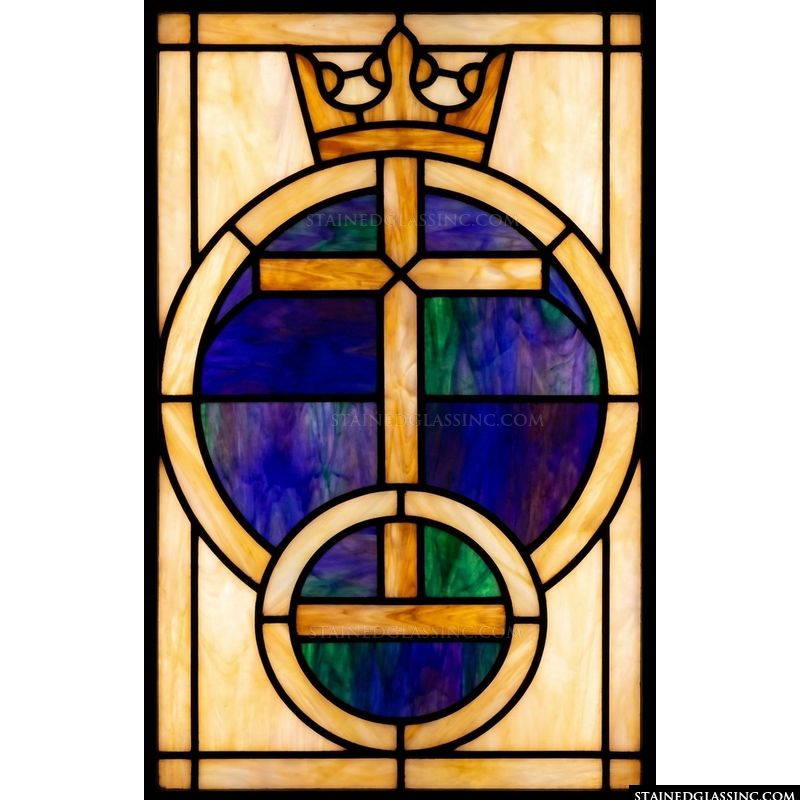 Crown and Cross Symbol