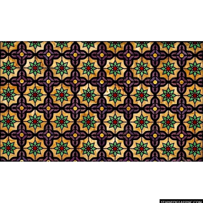 Star and Quatrefoil Geometric Pattern