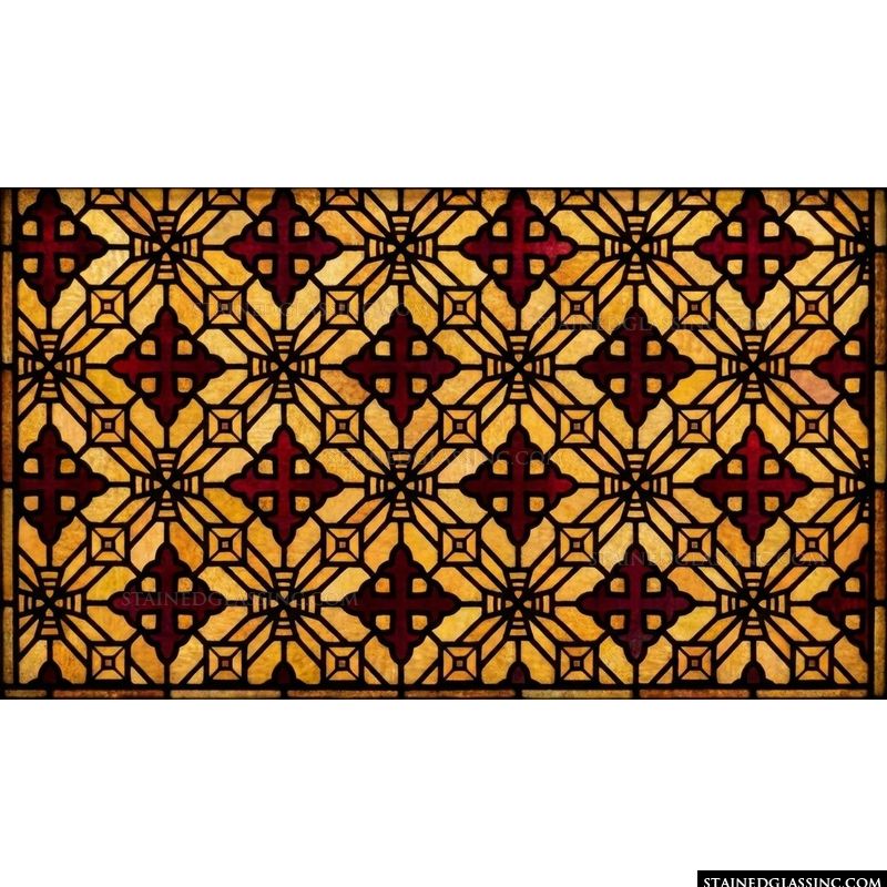 Crosses in Amber and Crimson