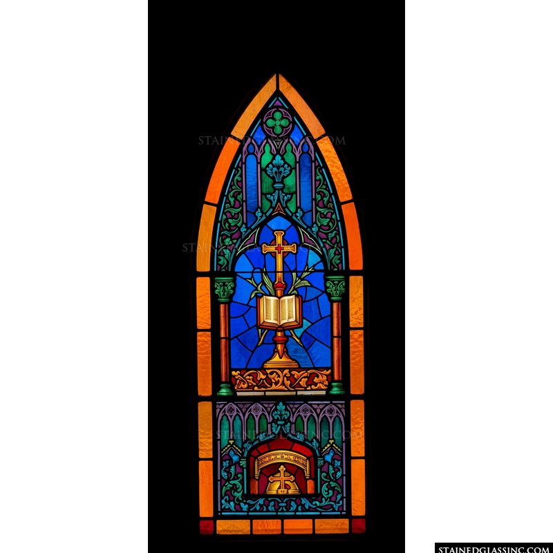 Cross and Open Bible