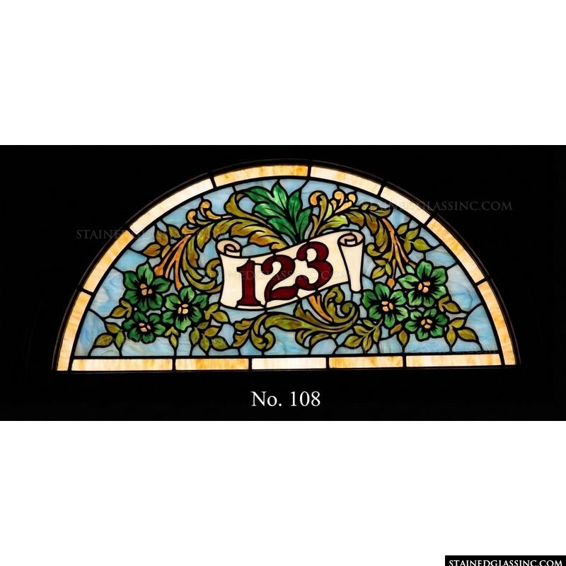 Floral Scrollwork Address Numerals