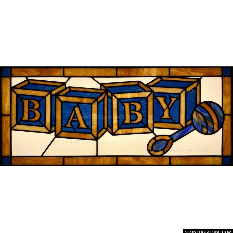 Baby Blocks and Rattle