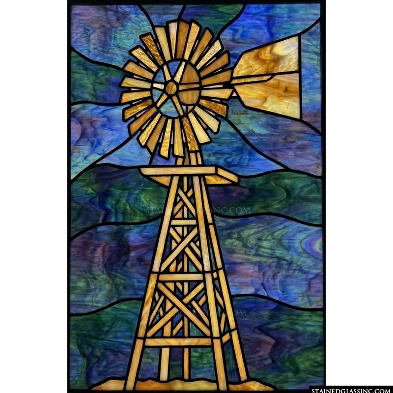 Rustic Windmill at Twilight