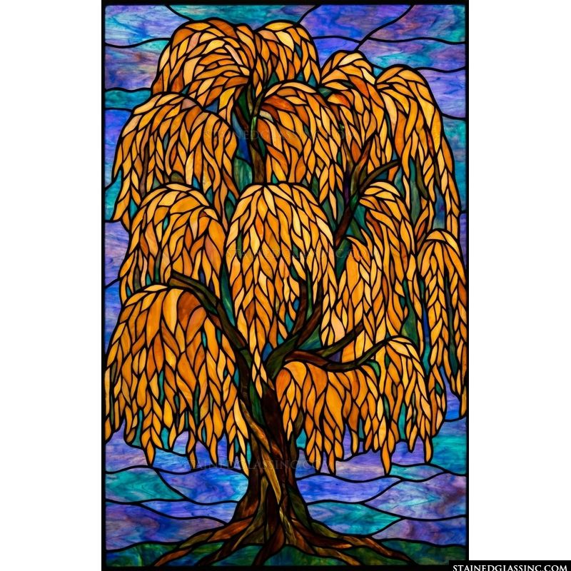 Autumn Willow in Golden Light