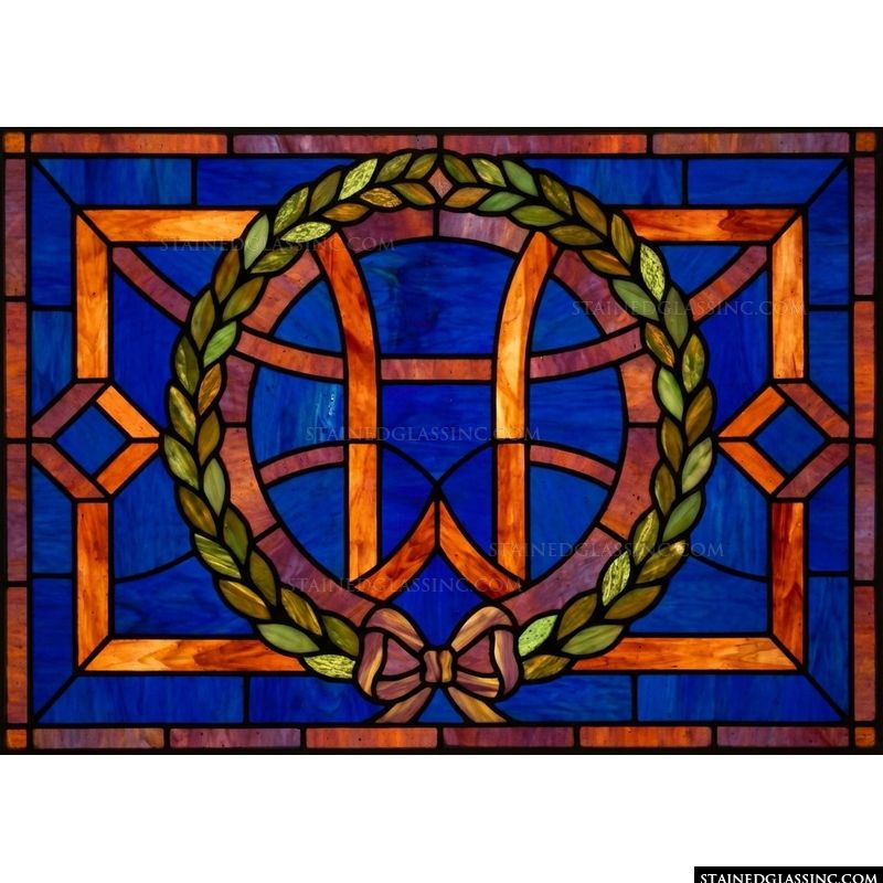 Laurel Wreath with Central Monogram