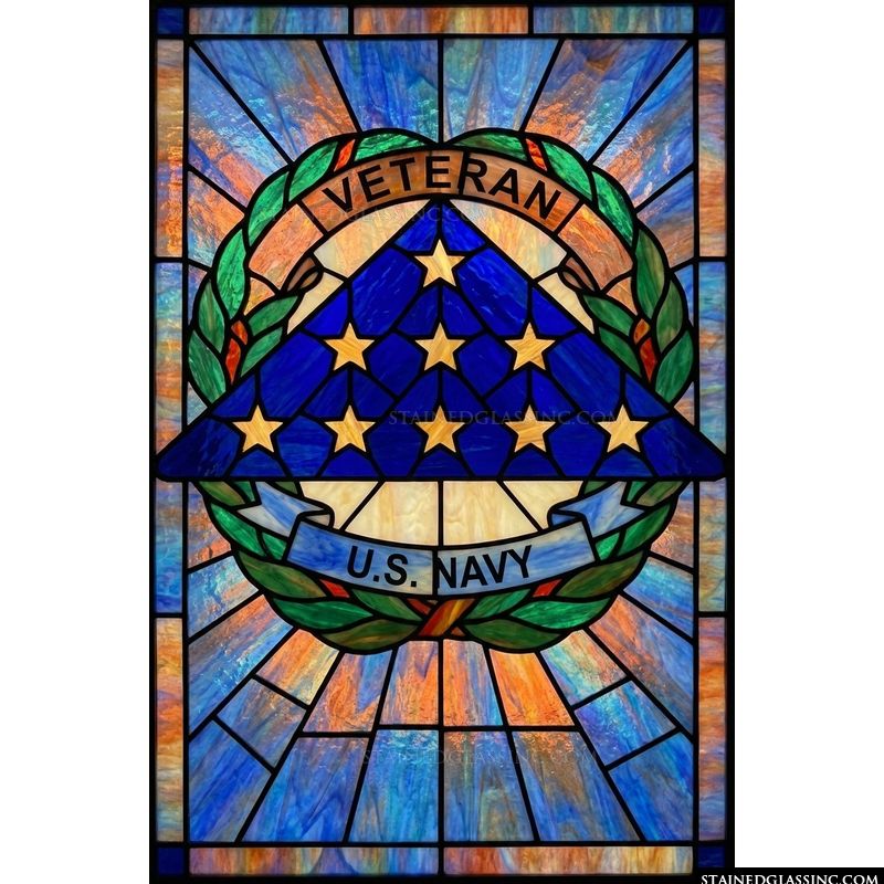 U.S. Navy Veteran Folded Flag Tribute