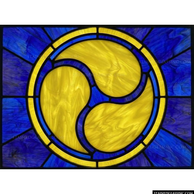 Golden Triple Swirl Medallion