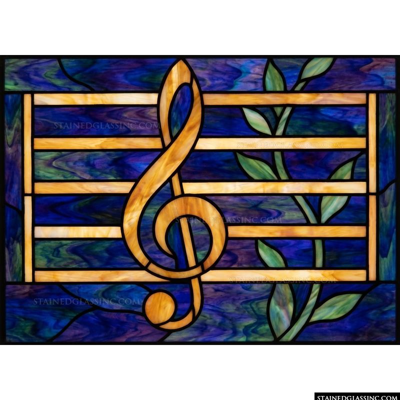 Treble Clef with Climbing Vine