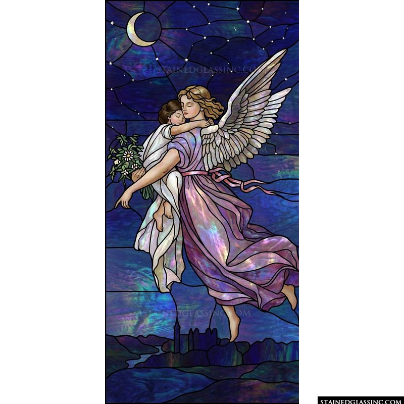 Guardian Angel with Sleeping Child