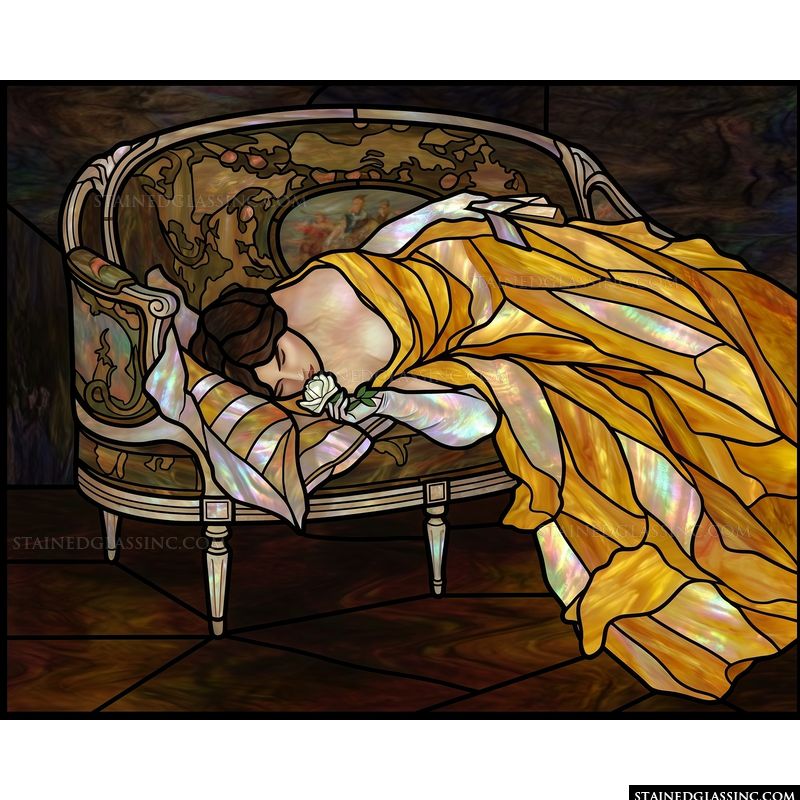 Woman Resting on a Settee