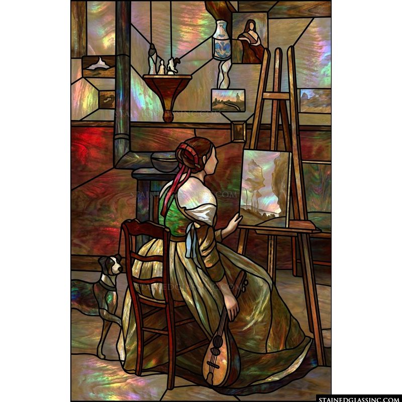 Artist in Her Studio