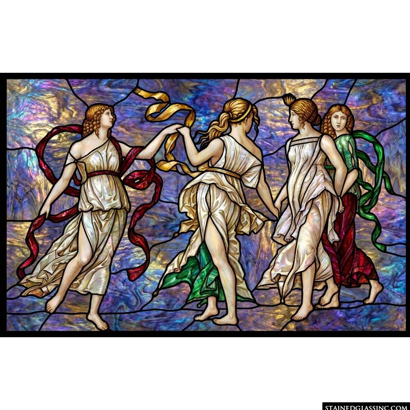 Three Graces in Luminous Motion