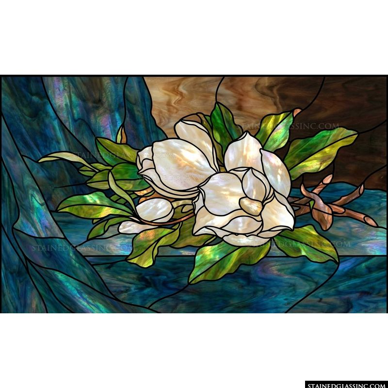 Luminous Magnolia Blossoms