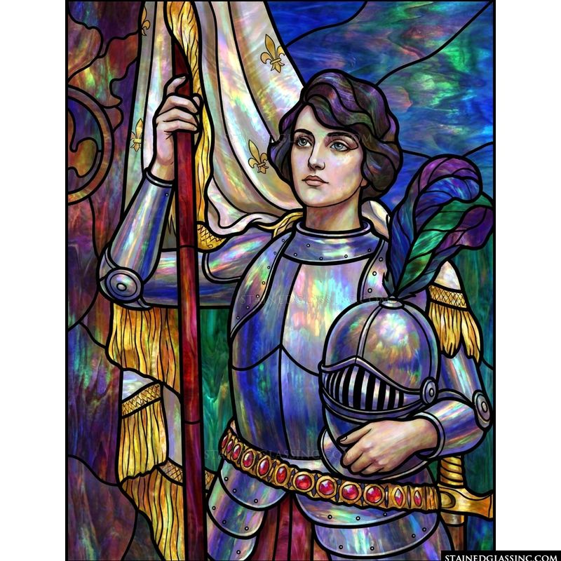 Joan of Arc at Attention