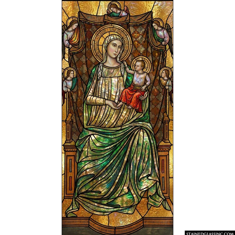 Madonna and Child Enthroned with Angels